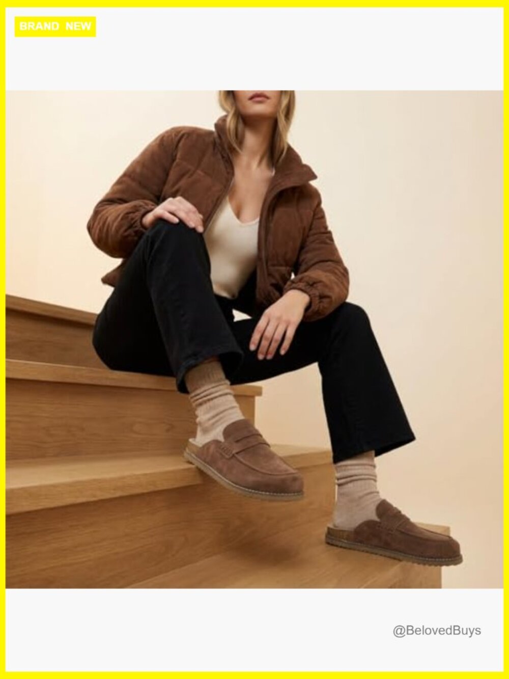 Penny Clog Mule Suede Slip-On Memory Foam Cork Footbed Flexible Outsole - Picture 5 of 7